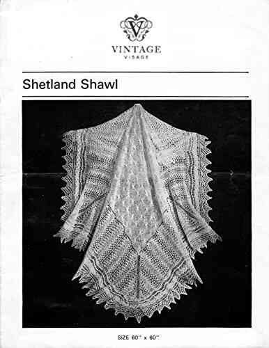 Vintage Visage Old Shetland Lace Shawl Knitting Pattern: Vintage Lace Shawl Knitting pttern