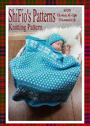 Knitting Pattern KP295 Snowflake Blanket Afghan 29 (74cm) X 30 (76cm) Hat 0 3mths 3 6mths UK Terms
