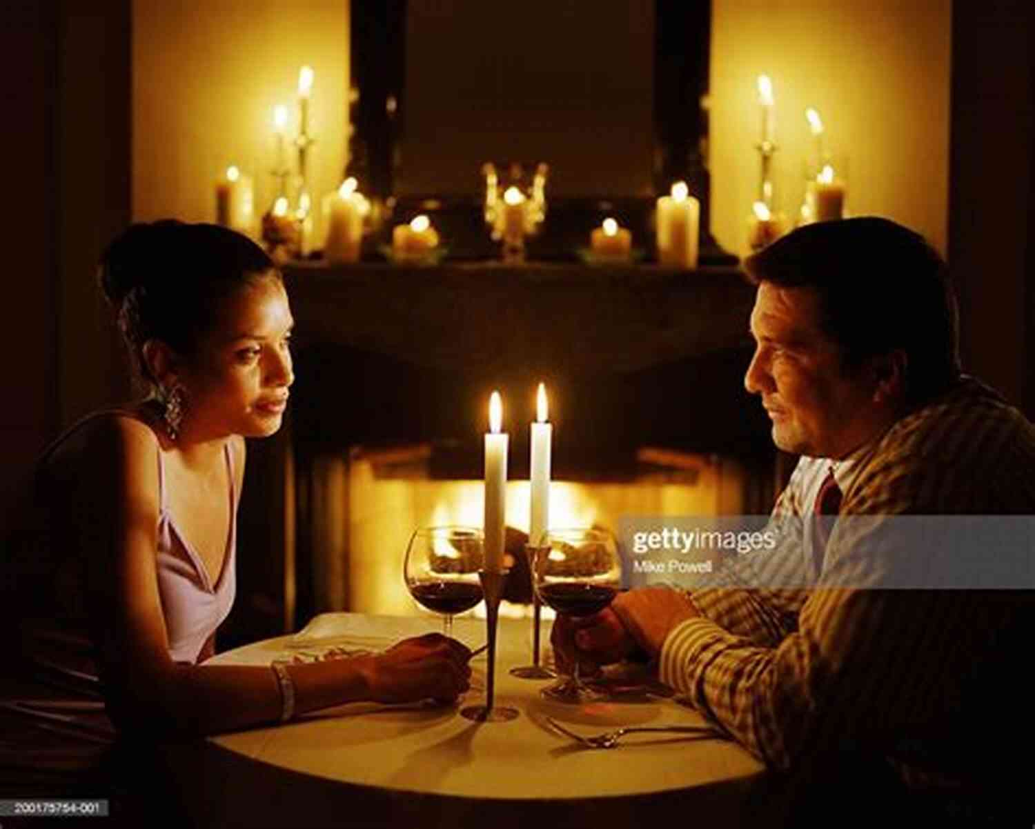 A Couple Sitting At A Candlelit Table During A Blind Date Blind Date: A Short Story