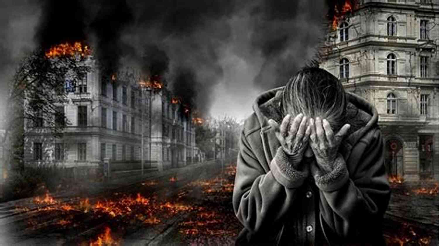 An Emotional Image Portraying The Aftermath Of War, With Destruction And Despair The Accidental War: A Novel (Praxis 1)