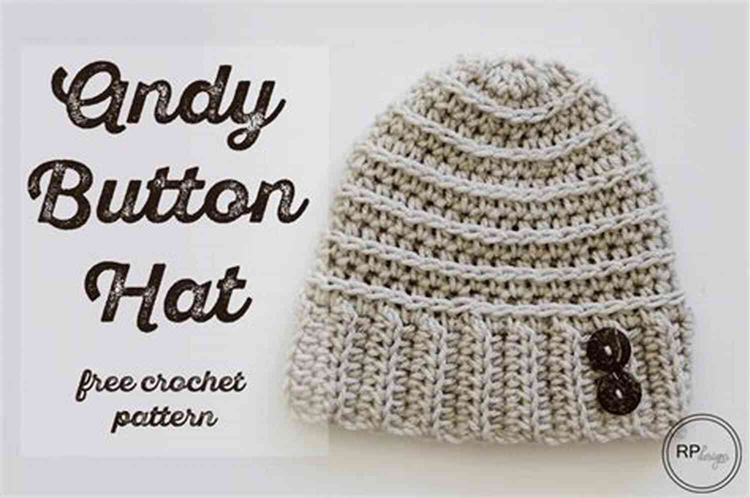 Buttoned Hat Crochet Pattern Easy Hat Scarf And Neck Warmer Crochet Patterns In 4 Sizes: Baby To Teen/Adult