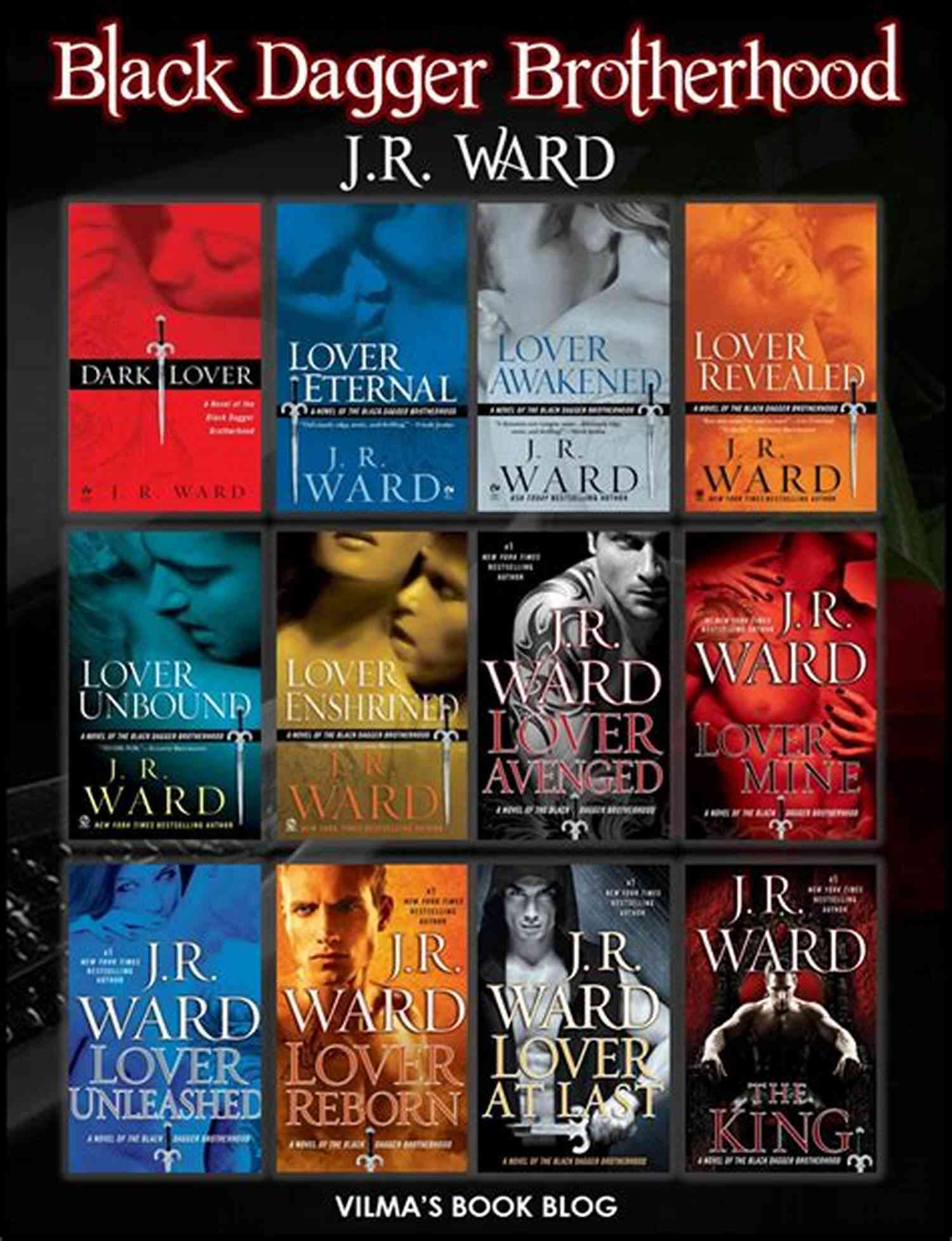 Cover Of Black Dagger Brotherhood Series By J.R. Ward J R WARD: READING ORDER: MY READING CHECKLIST: BLACK DAGGER BROTHERHOOD FALLEN ANGELS MOOREHOUSE LEGACY JESSICA BIRD NOVELS J R WARD S SHORT STORIES