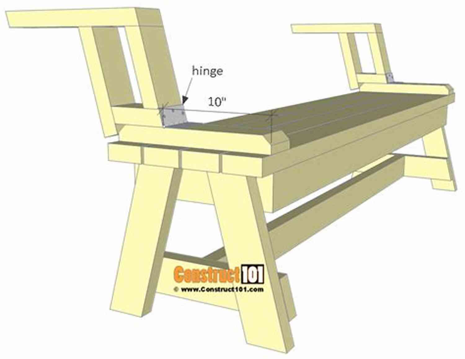 Folding Bench Picnic Table Edgar Allan Poe