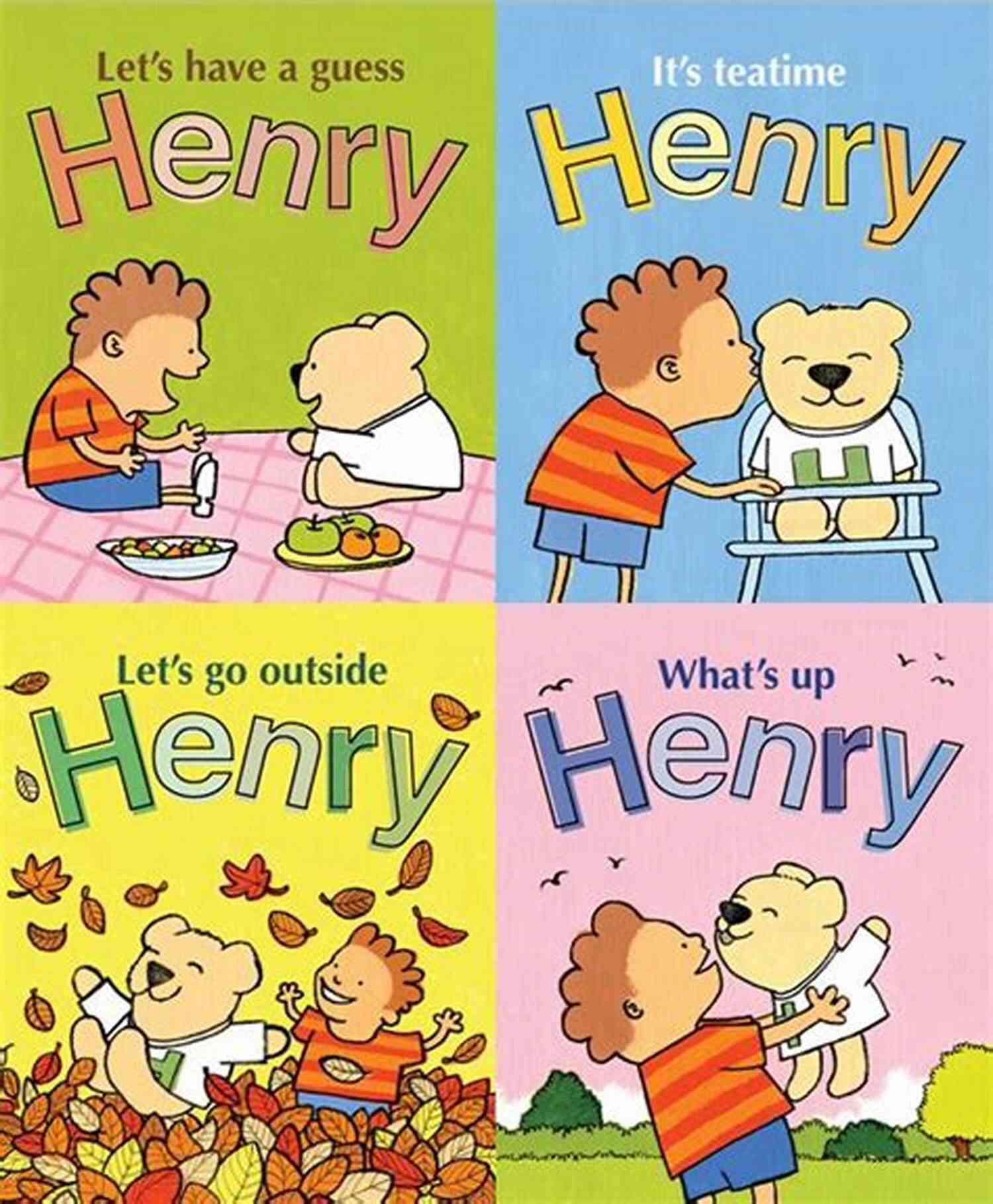 Henry The Bear Playing With A Child Knit Animal Friends O Henry