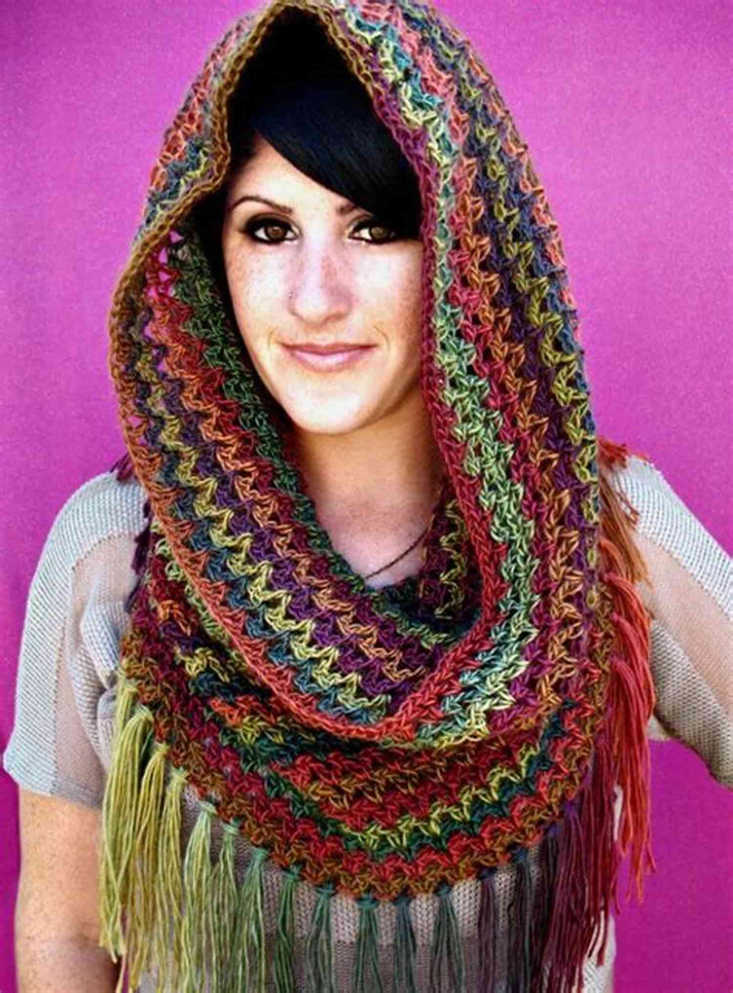 Hooded Cowl Crochet Pattern Easy Hat Scarf And Neck Warmer Crochet Patterns In 4 Sizes: Baby To Teen/Adult