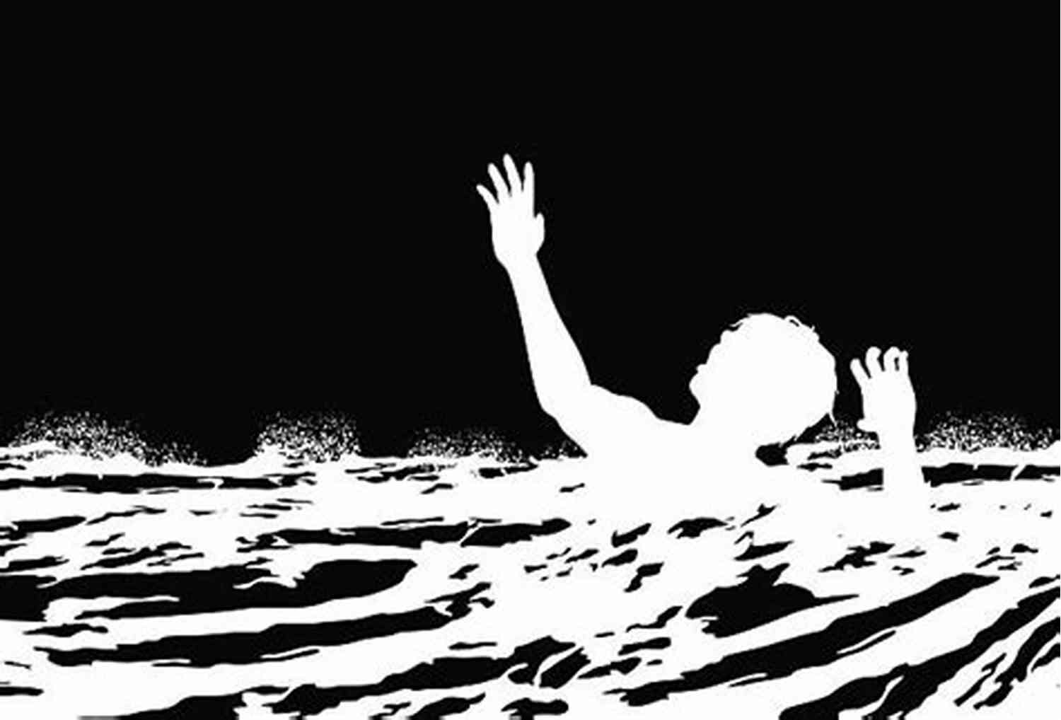 Illustration Of A Person Drowning In Rough Waters All The Ways To Die In The Water: A Chapbook