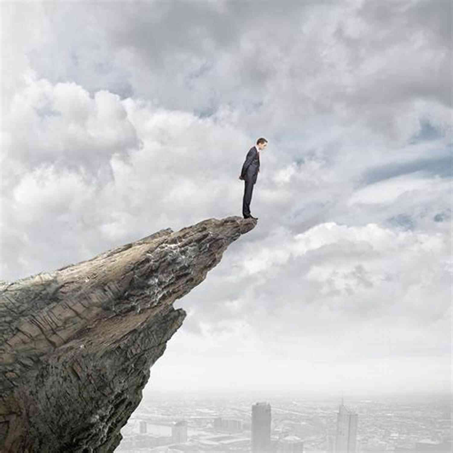 Illustration Of An Addled Soul Zo Standing On A Precipice, Looking Into The Unknown The Addled Soul Zo J