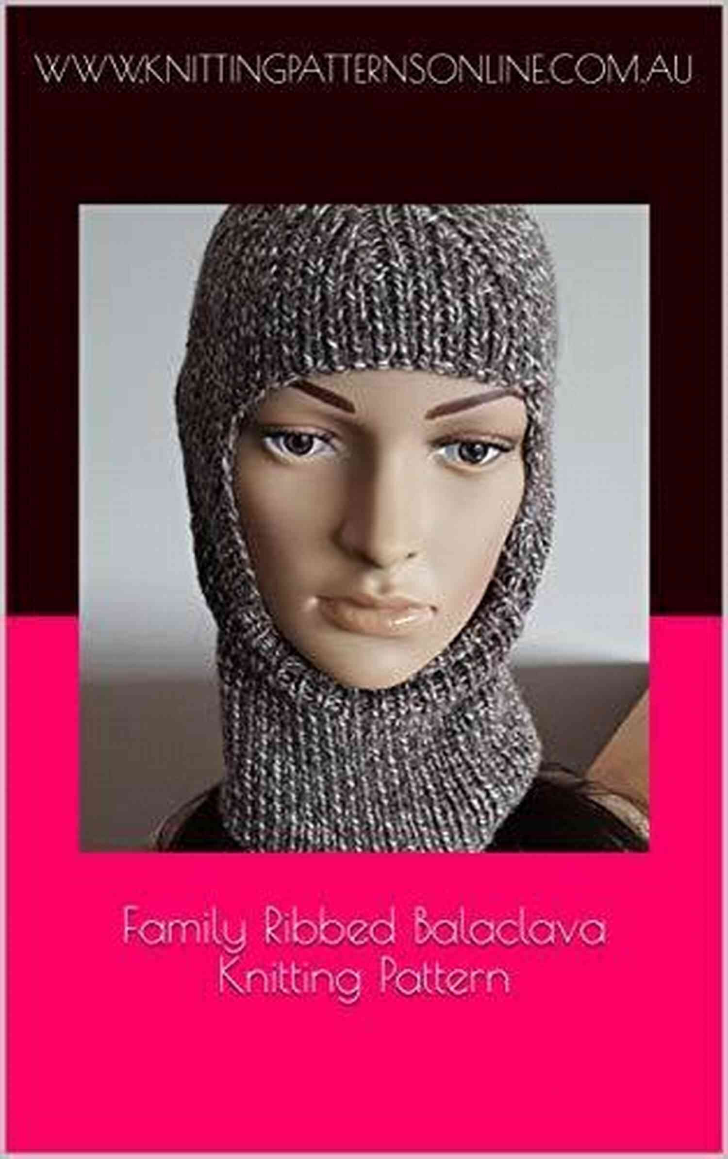 Knitting Needles Family Ribbed Balaclava Knitting Pattern Rory