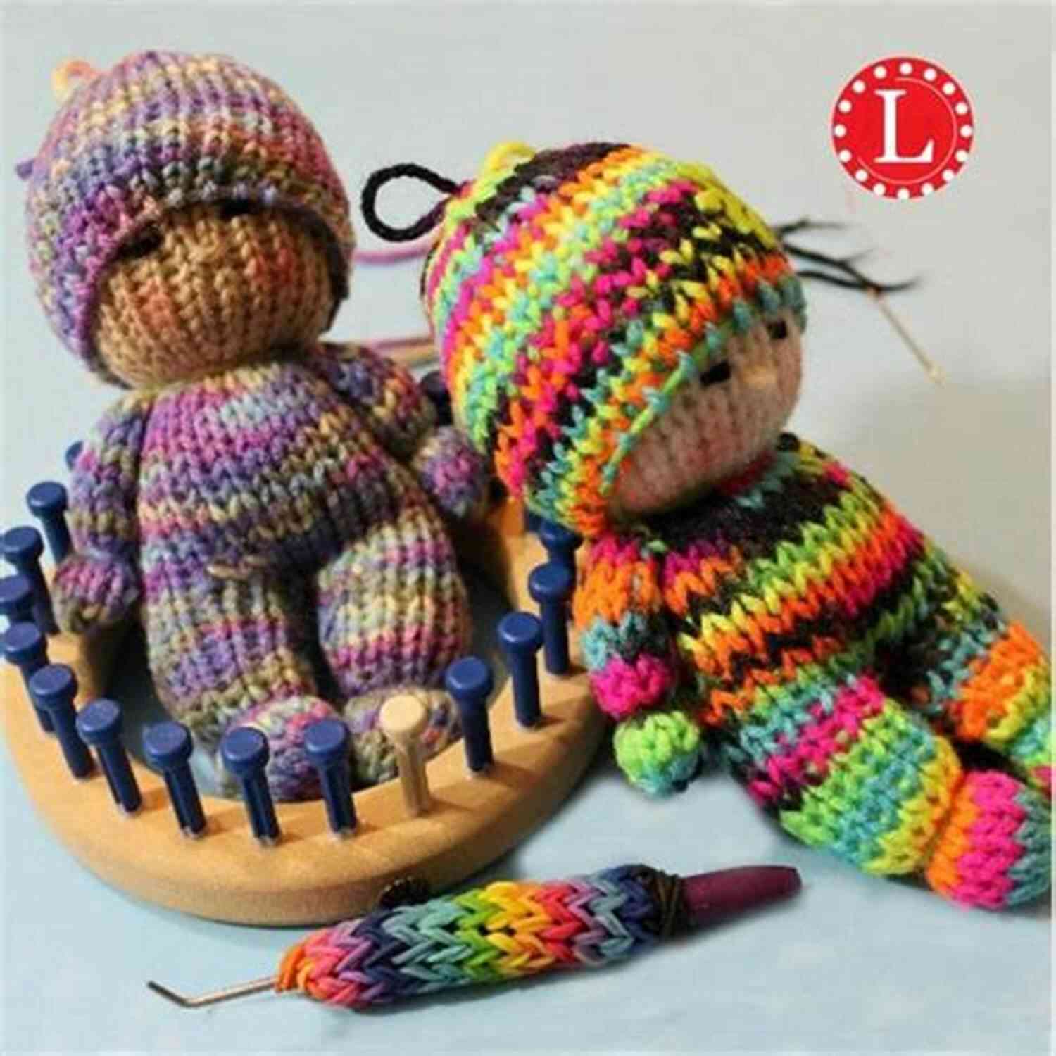 Loom Knitting Tiny Doll Process Loom Knitting A Tiny Doll