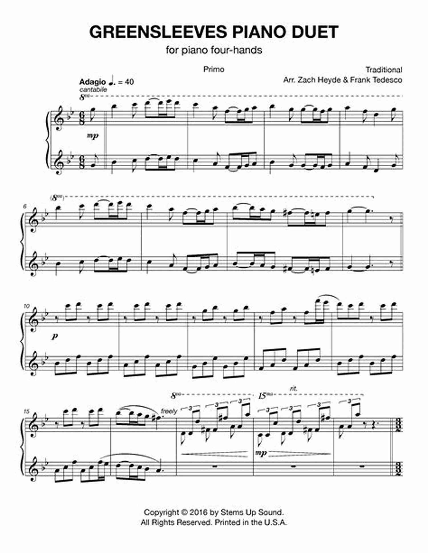 Piano Duet Sheet Music Rhapsody Grandioso: Piano Duet Sheet Music (1 Piano 4 Hands) (The Alfred Duet Series)