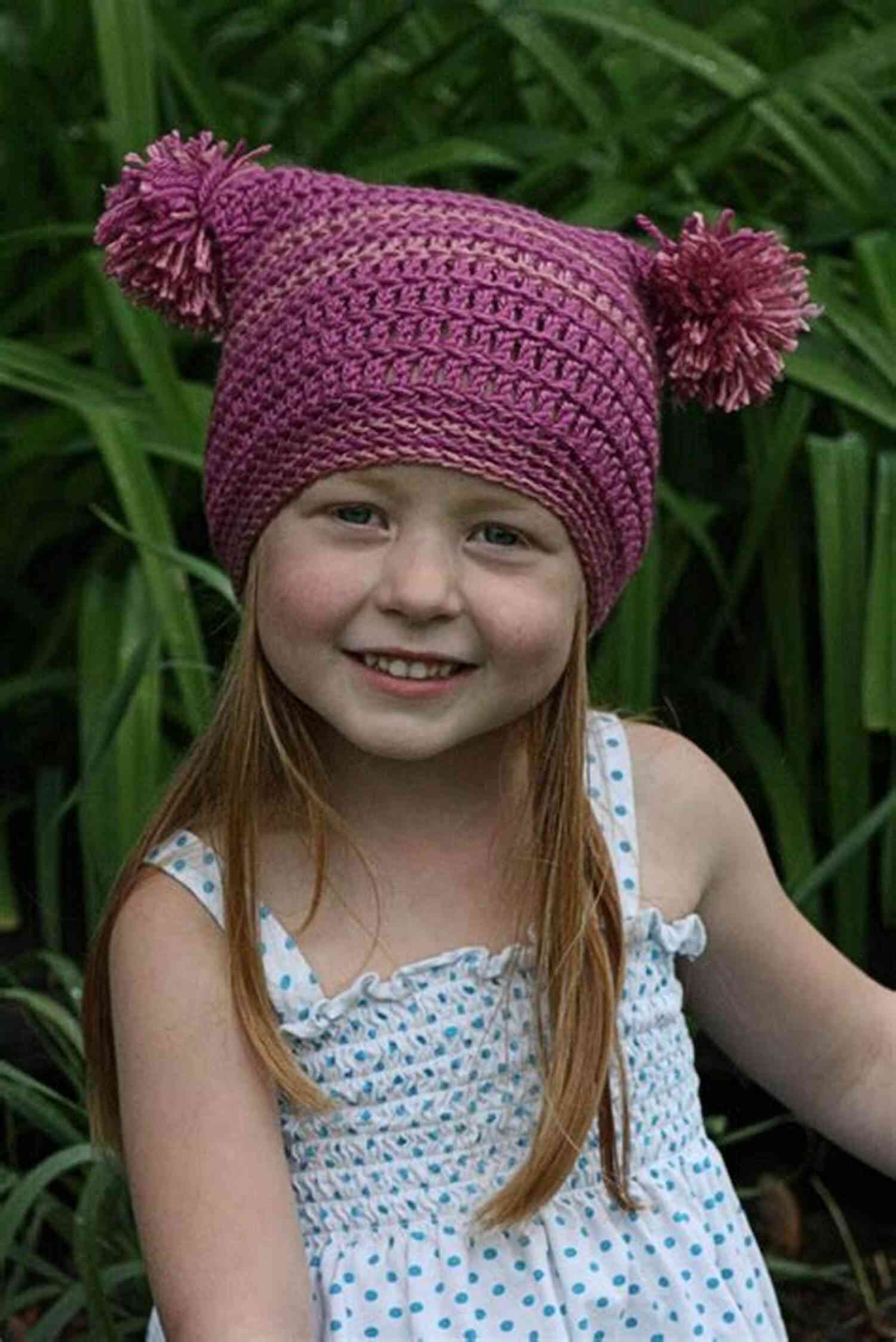 Pom Pom Hat Crochet Pattern Easy Hat Scarf And Neck Warmer Crochet Patterns In 4 Sizes: Baby To Teen/Adult