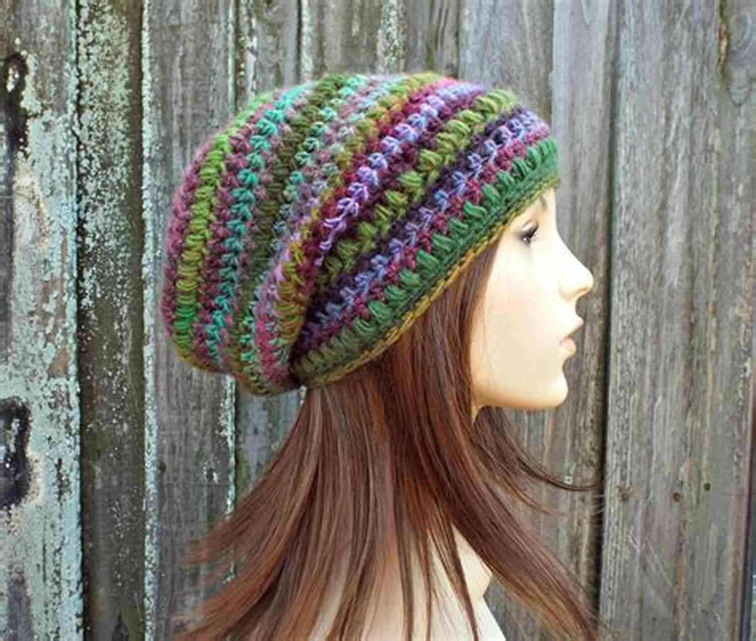 Slouchy Hat Crochet Pattern Easy Hat Scarf And Neck Warmer Crochet Patterns In 4 Sizes: Baby To Teen/Adult