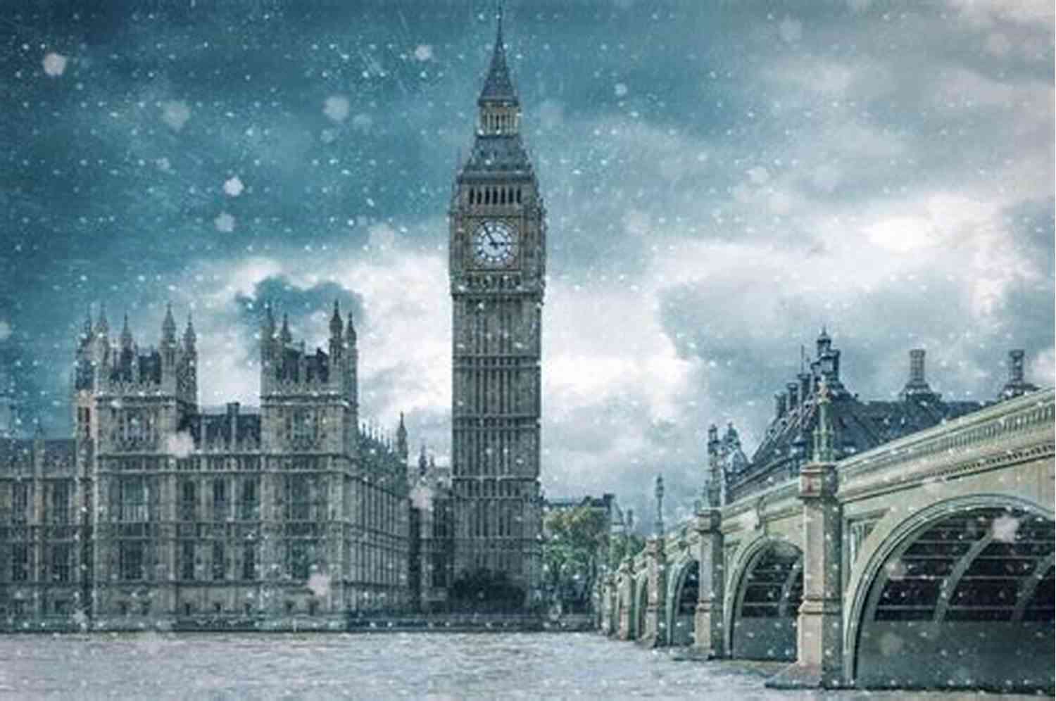Snow Covered London Streets In Winter The Trial For Murder Charles Dickens