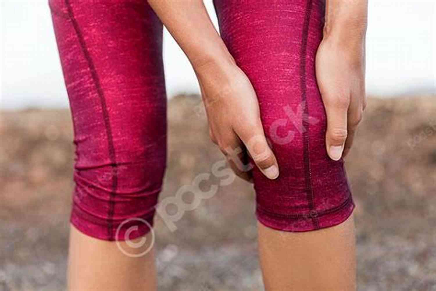 Woman Experiencing Knee Pain During Exercise Do YOU Have Knee Pain? : Have You Been Told You Need Knee Replacement Surgery But Fear The IRREVERSIBLE Risks Of PERMANENT Pain LIFE THREATENING Complications And Failure?