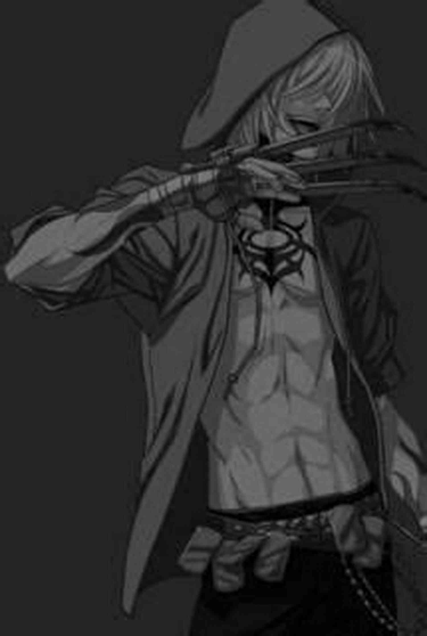 Young Boy Holding A Knife, Foreshadowing The Darkness Within The Childhood Of A Serial Killer