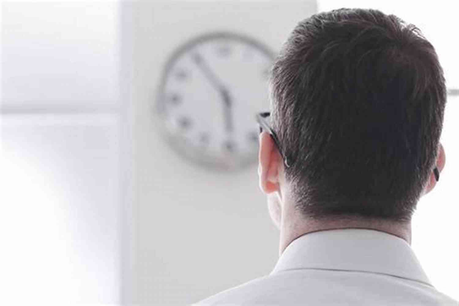 A Person Looking At A Clock Time Frame (Split Second 2)