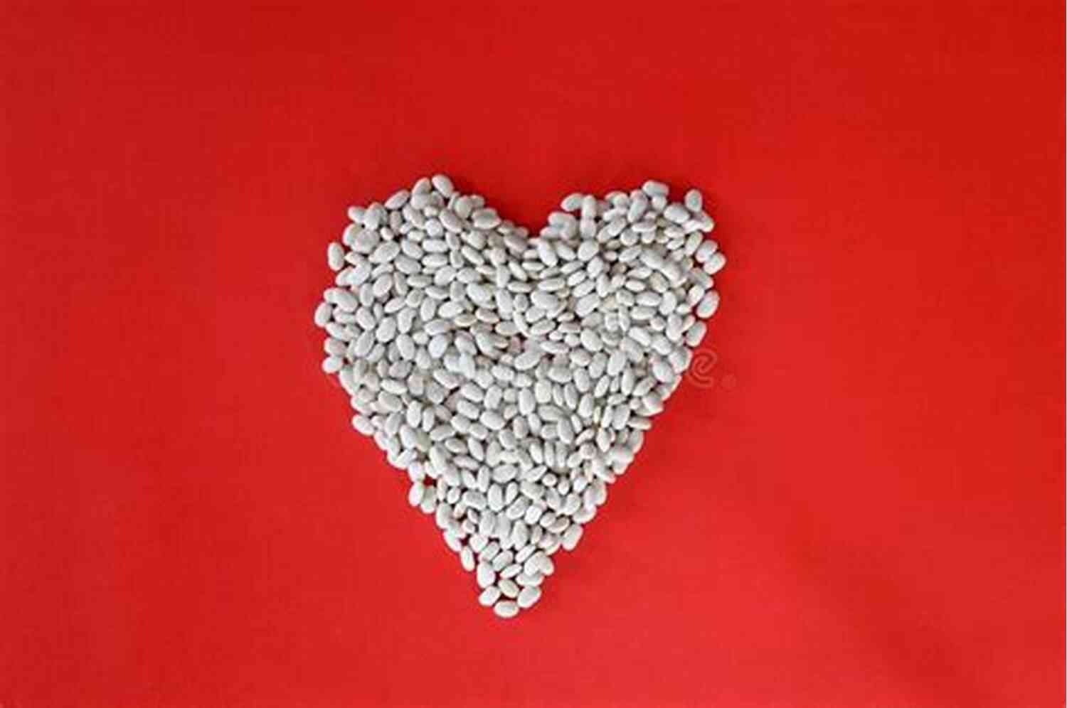 Heart Shaped Pile Of Kidney Beans Kidney Bean: A Love Story