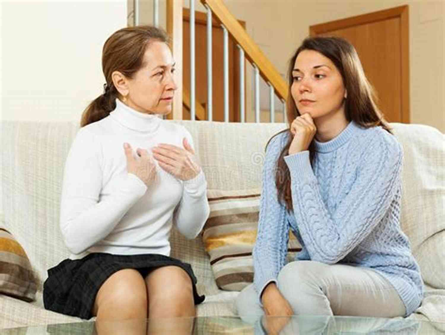 Mother And Child Having A Conversation The Jab? : Having Conversations With Our Children